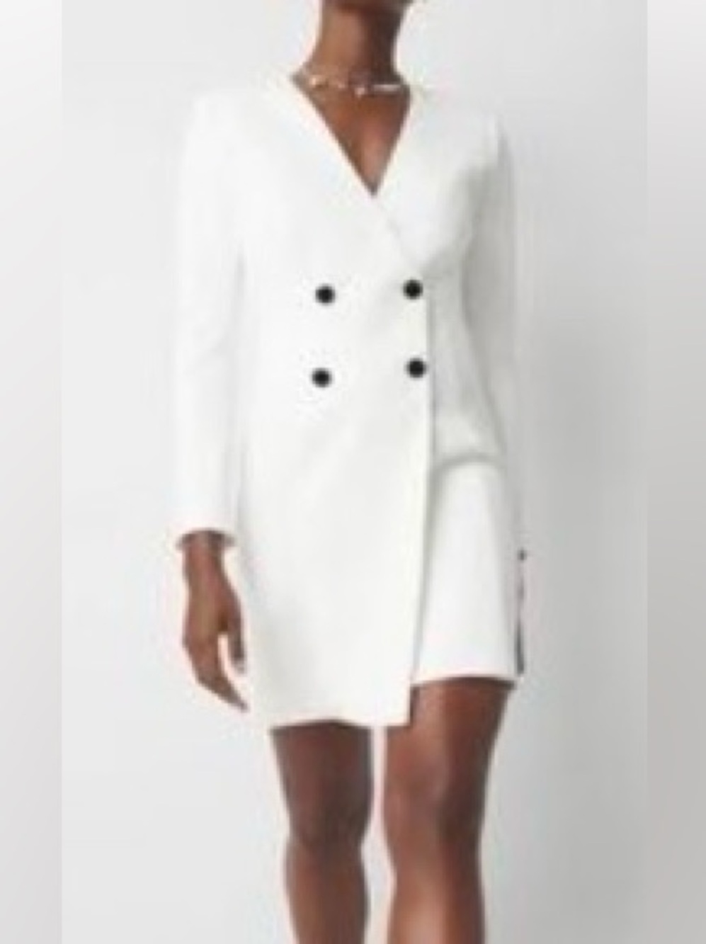 White House,Black market elegant Ecru Double-Breasted Women's Dress NWT size 8,